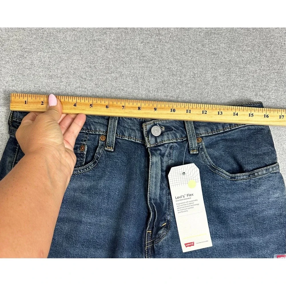 Levis 505 Jeans Mens 33x30 Blue NEW Stretch Flex Eco‎ Performance